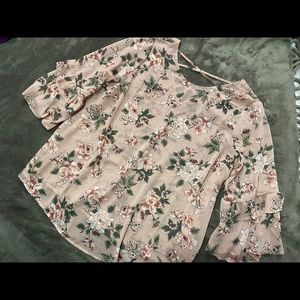 Chiffon Bell Sleeve top